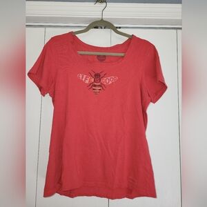 Life Is Good Red Short Sleeve Tee